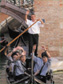 Junior High Third Graders Experiencing Gondola Ride in Venice, Italy on Their School Trip