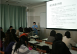 Special Lecture for Job Hunting
Ms. Mineyama, a flight nurse, gave a lecture on her own experience as a flying nurse. 